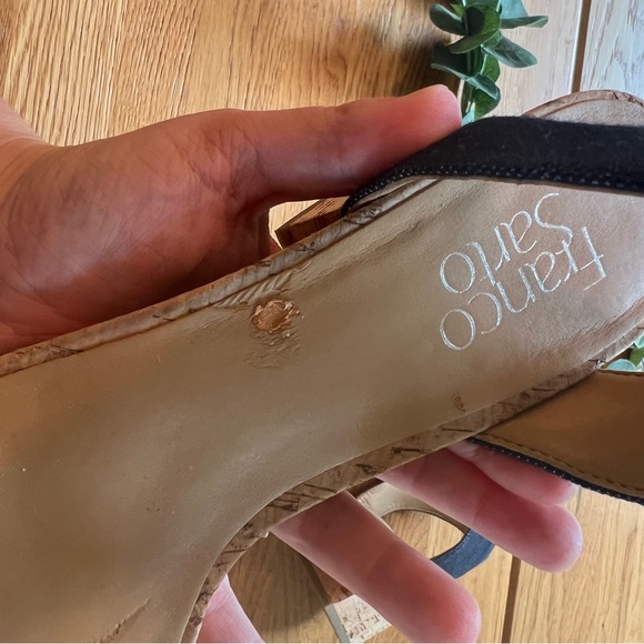 Franco Sarto ‘Melody’ Denim Cork Block Heels | Women’s Size 8M - Picture 3 of 7